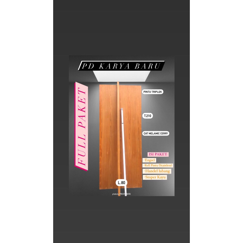 PINTU TRIPLEK MURAH | PINTU KAYU LAPIS TRIPLEK | PINTU TRIPLEK SUDAH DI CAT