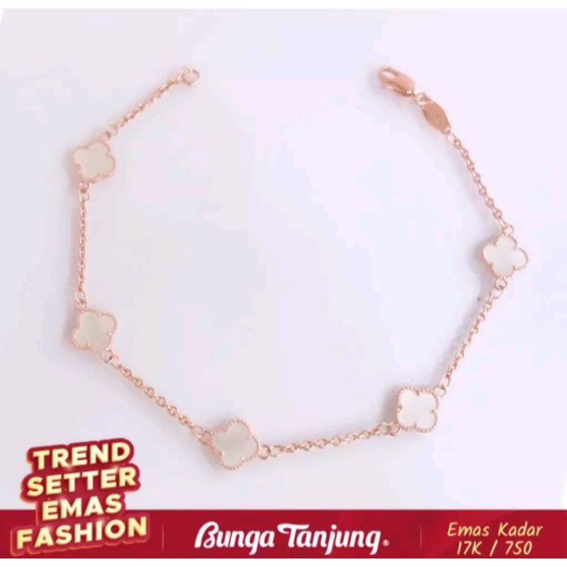 Gelang Clover Kadar 17K