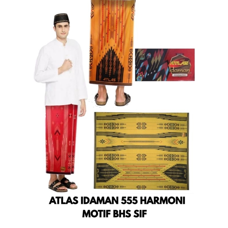 Sarung Atlas Idaman 555 Harmoni Motif BHS SIF