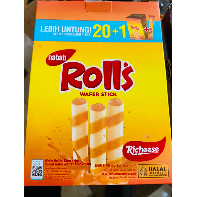 

Roll’s Wafer Stick - Isi 21pcs