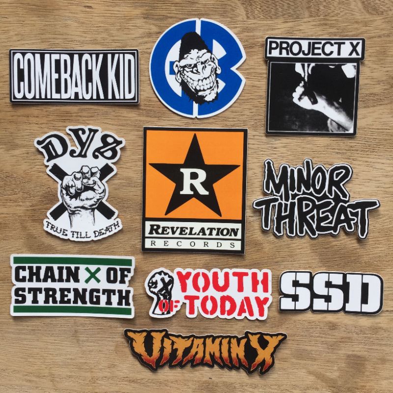 

STICKER YOUTH OF TODAY MINOR THREAT CHAIN OF STRENGTH GORILLA BISCUITS - Stiker Aesthetic Laptop Tumblr Helm Motor