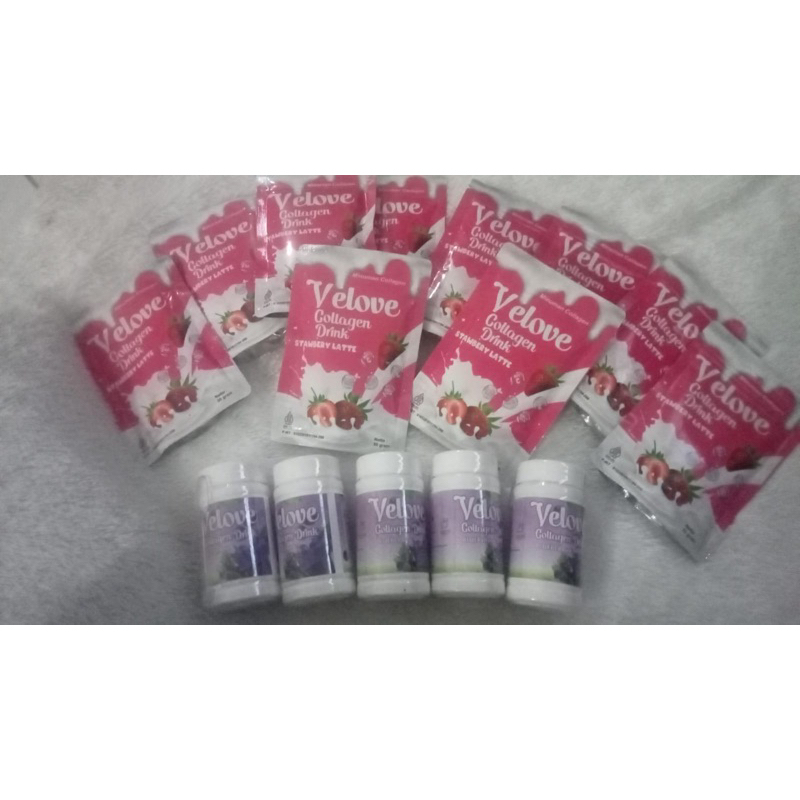 

velove colagen drink minuman colagen rasa buah