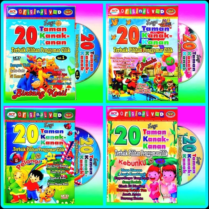 KASET VCD ORIGINAL LAGU ANAK ANAK TERLARIS SEPANJANG MASA-KASET VCD LAGU ANAK ANAK-VCD LAGU ANAK ANA