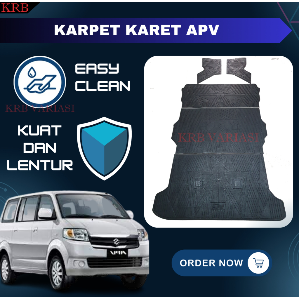 Karpet Karet Lantai Mobil Suzuki APV Arena 1 Set 2004 - 2022 Karpet Karet APV Arena Karpet APV