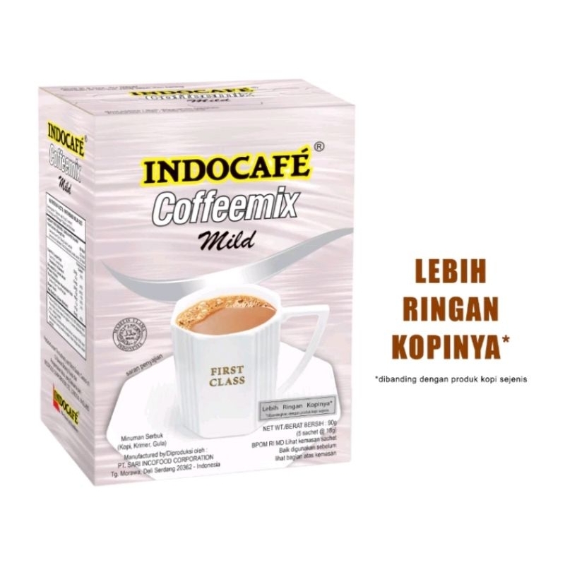 

Indocafe Coffeemix Mild isi 5 sachet