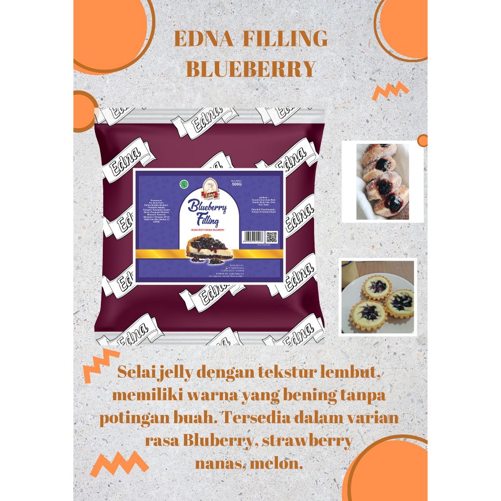 

EDNA Filling Blueberry 500 gram