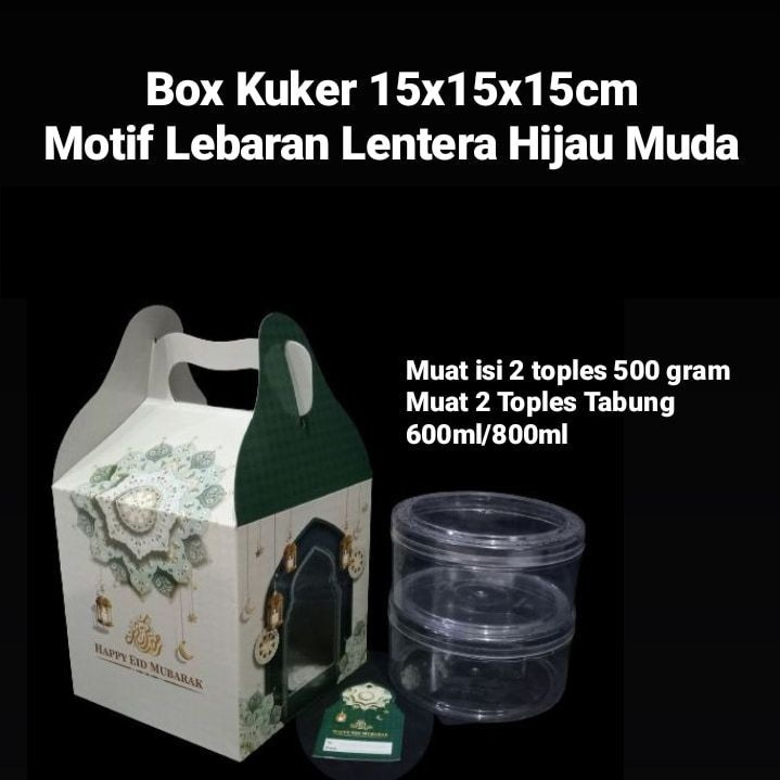 

(5 pcs) kardus 2 toples kuker dus 2 toples 250 gr box nastar idul fitri dus hampers lebaran