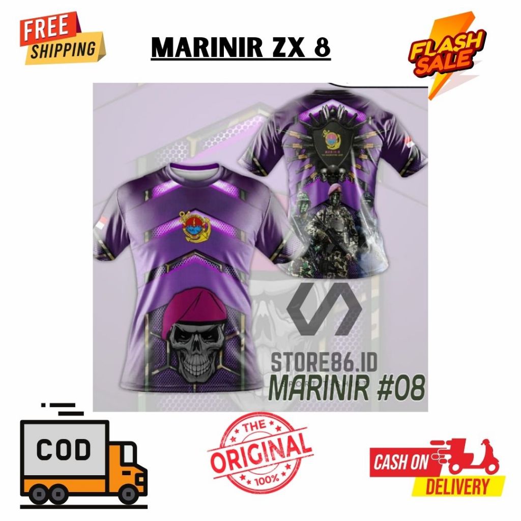 JERSEY MARINIR ZX 8 FULLPRINT SUBLIME / KAOS MARINIR DRIFIT / JERSEY MARINIR / FULL PRINTING