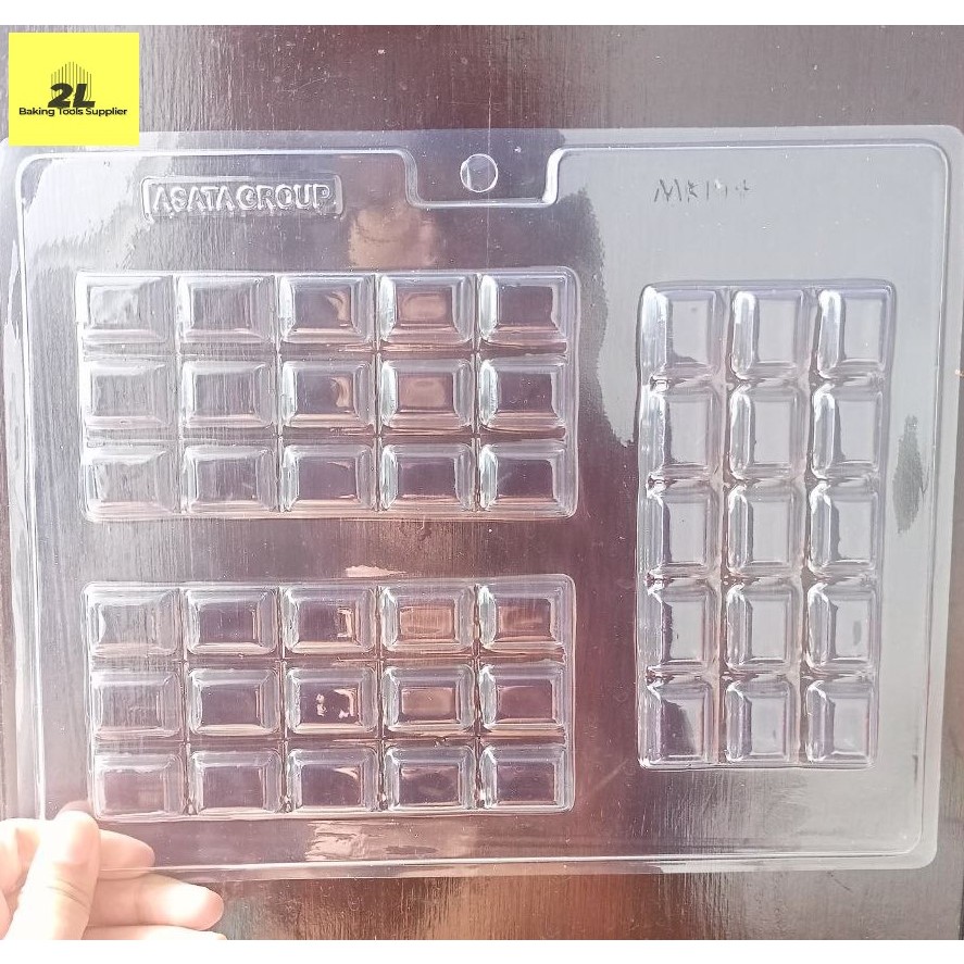 Mika Cetakan Coklat Fondant Motif Choco Bar Choco Kotak MK 194