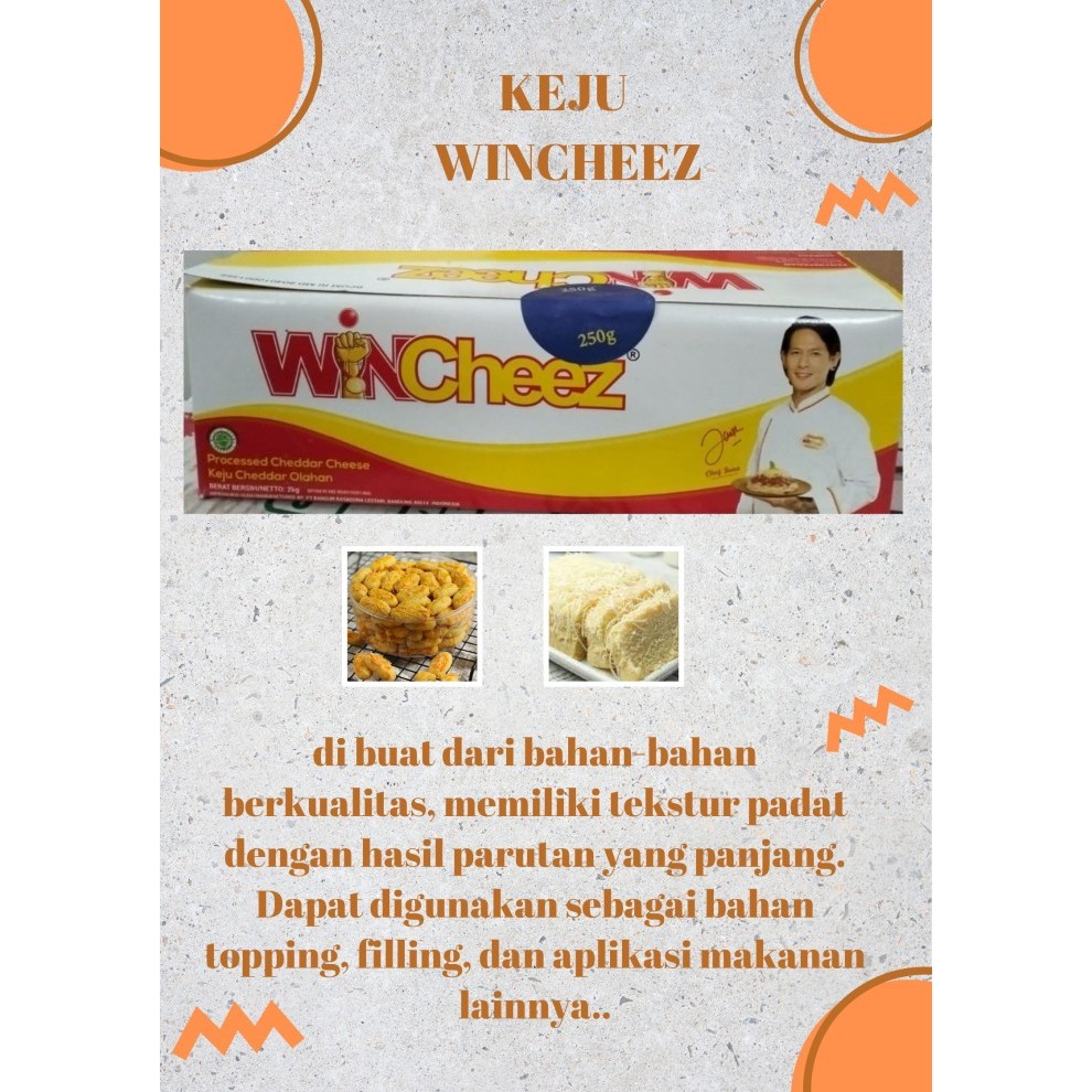 

Keju whincheez 250 gr