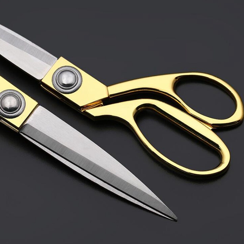 

Gunting Kain / Bahan Luxury QIUDISI Gagang Emas 8,5 Inch, 9,5 Inch 10,5 Inch Gunting Bahan Kain /