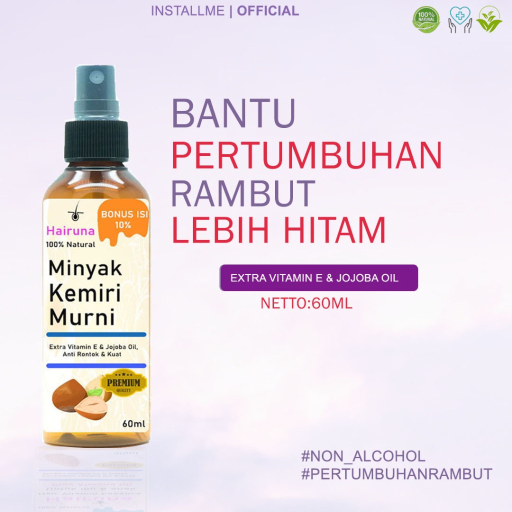 Minyak Kemiri Asli Penumbuh Rambut Cepat Minyak Kemiri Untuk Rambut Minyak Rambut Kemiri Anti Rontok