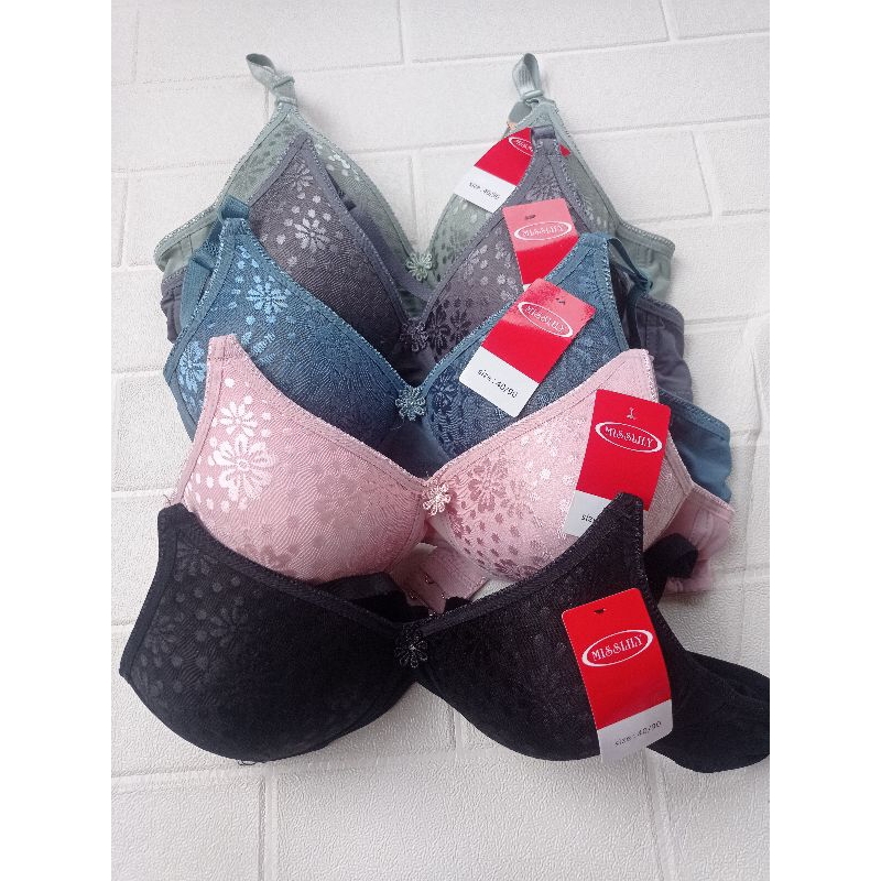 Bh/Bra Wanita MISSLILY Brukat Lace Cup A Cup Kecil Kait 2