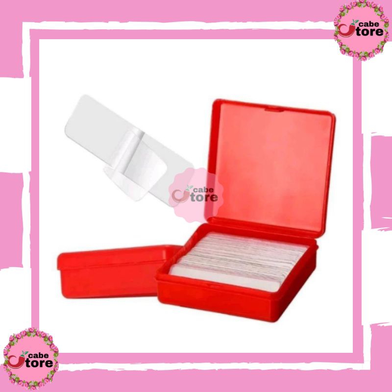 

DOUBLE TAPE MINI ISI 60PCS BOX TRANSPARAN 2 SISI / LAKBAN MINI BENING 60 PCS SERBAGUNA / NANO TAPE MINI
