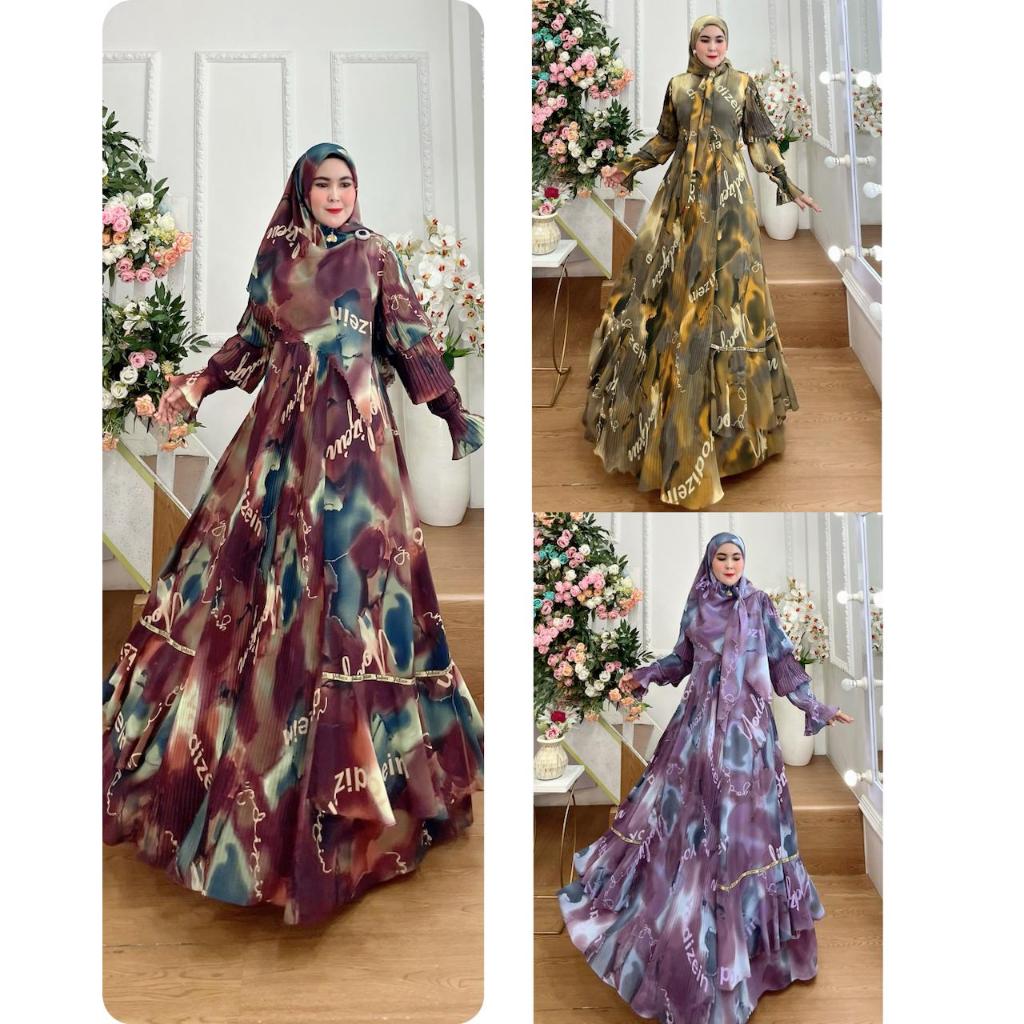 ZAHIRA SERIES  BY. Yodizein Syari GAMIS SET HIJAB TERBARU