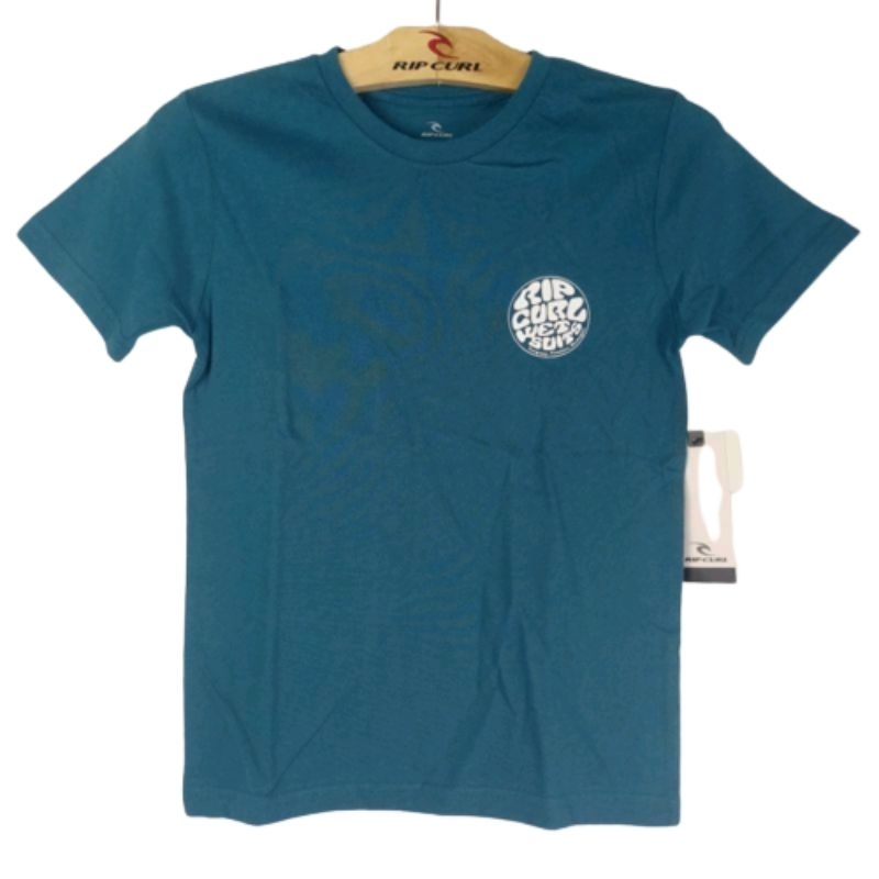 Kaos anak pria ripcurl original A20 Wettie throwback tee boys - legion blue