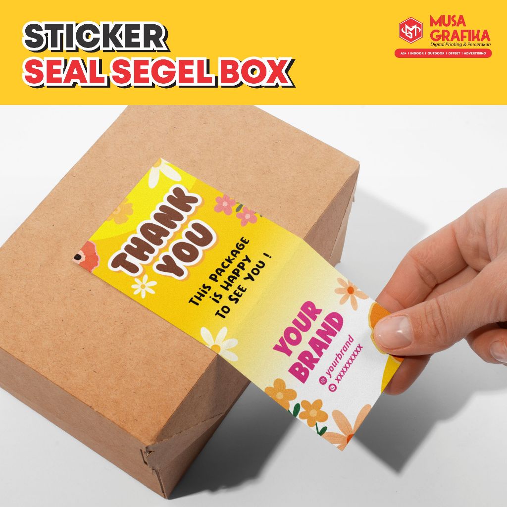 STICKER SEGEL BOX CUSTOM / LABEL BOX PACKAGING / STIKER KARDUS