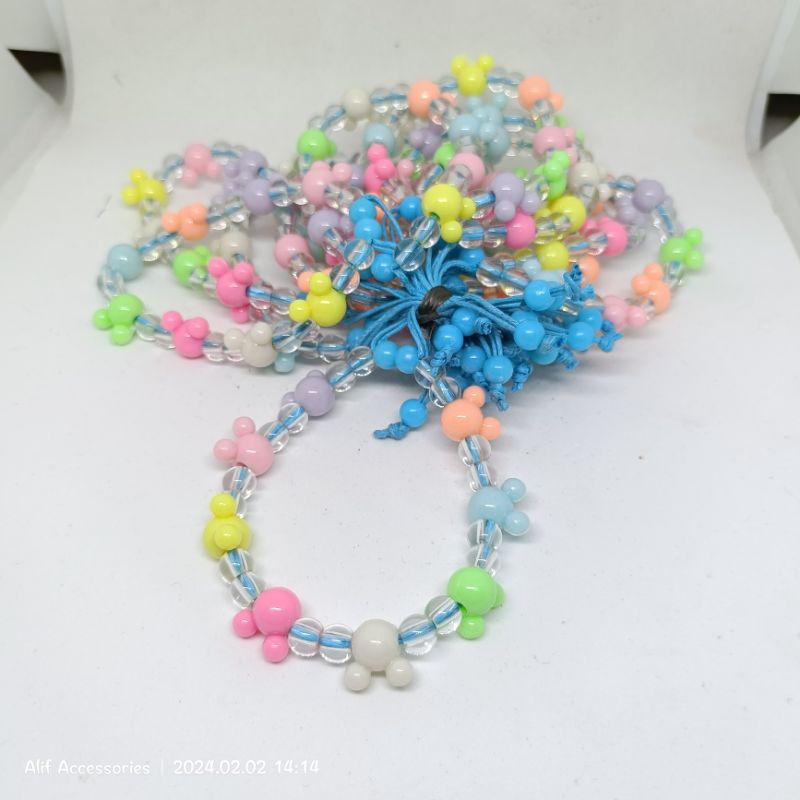 (12 pcs) Gelang Anak Lusinan Gelang Tangan Grosir Gelang Mote Gelang Etnik Gelang Anak anak lucu Man