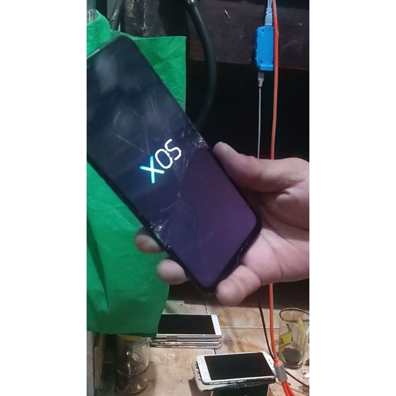 Lcd Tc Hp Infinix Hot 9 play minus Tc retak sentuh normal