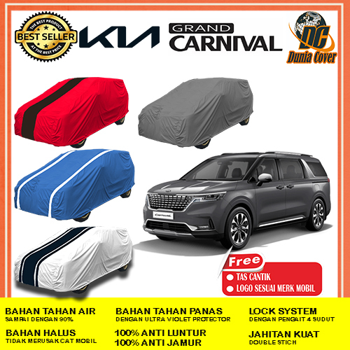 Cover Mobil Kia Grand Carnival 2022, 2023 Outdoor Waterproof, Sarung Mobil Kia Grand Carnival, Selim