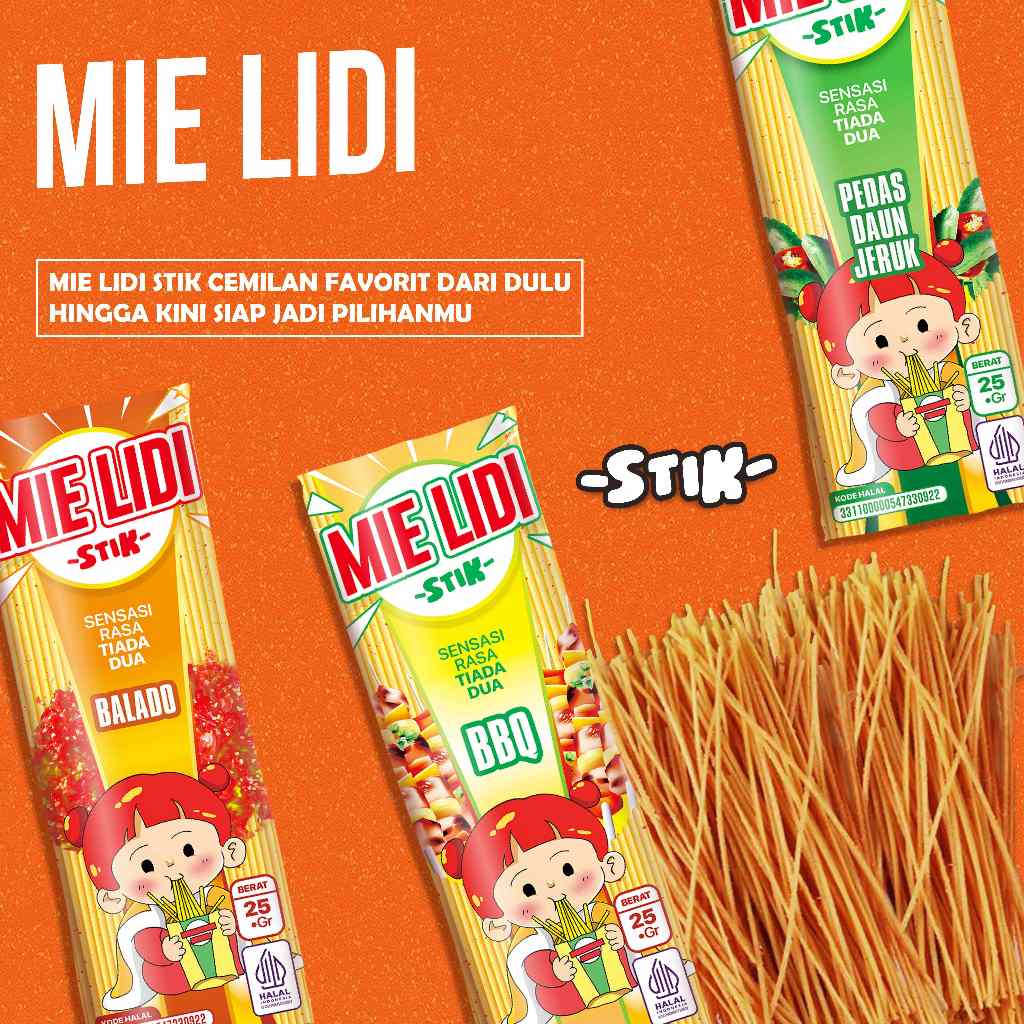 

MIE LIDI STIK - SNACK VIRAL KEKINIAN