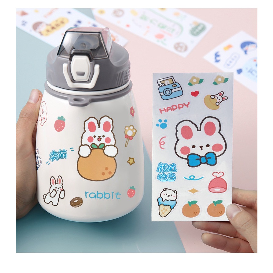 

【MAPLESOL】STICKER PVC WATERPROOF Botol Minum Buku Aksesoris Hp Tumbler Laptop Koper Bottle Tumblr Anti air Tempelan Stiker Case Buku Kulkas