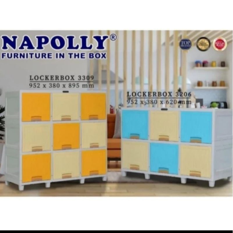 Lemari Plastik Napolly Locker Box