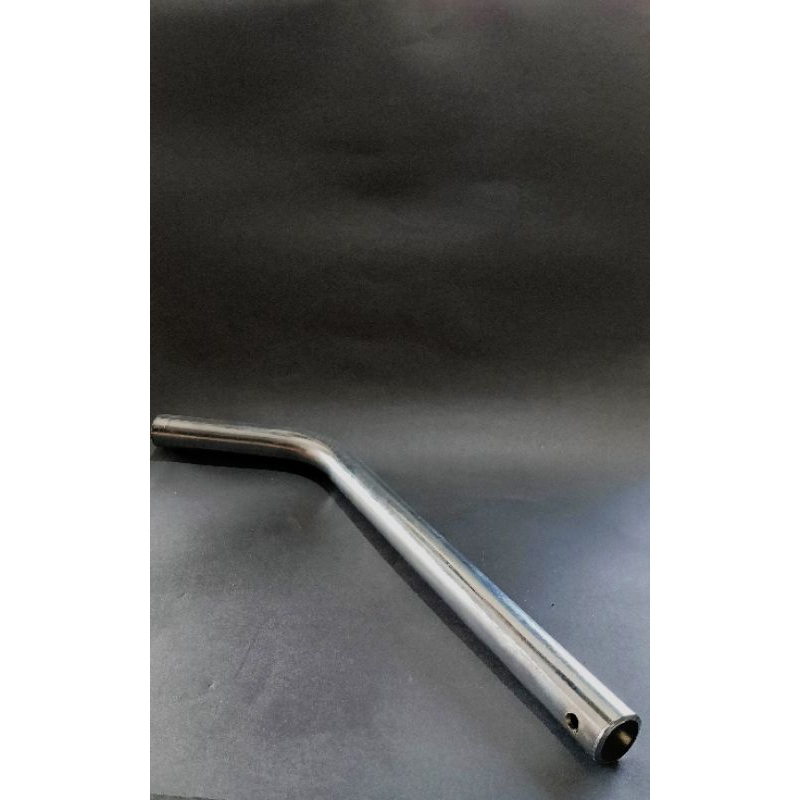 cagak /tiang sadel bengkok chrome