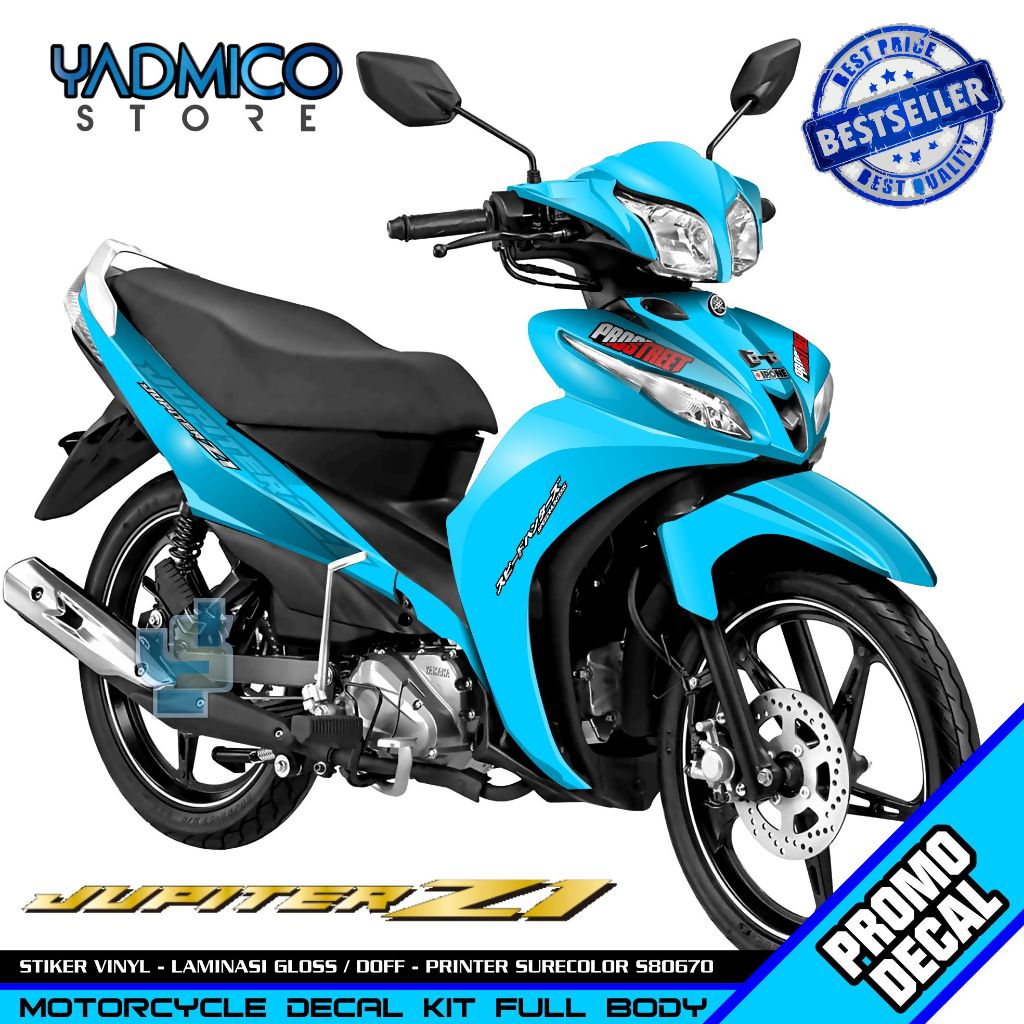 Decal Jupiter Z1 Full Body - Stiker Motor Jupiter Z1 Full Body - Striping Hologram Jupiter Z1 Full B