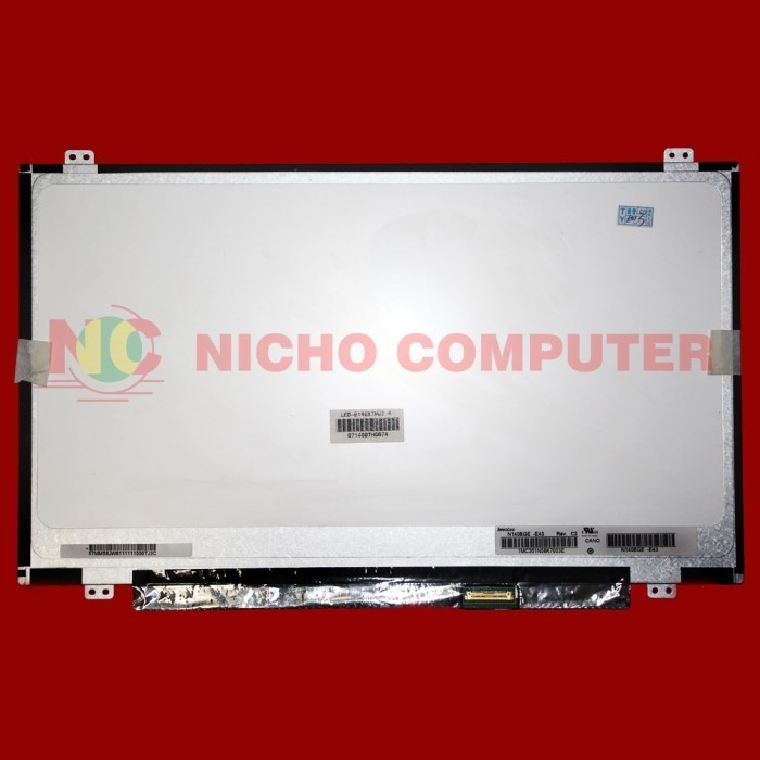 Layar LCD LED Laptop NT140WHM-N31 LP140WHU NT140WHM-N41 LTN140AT35