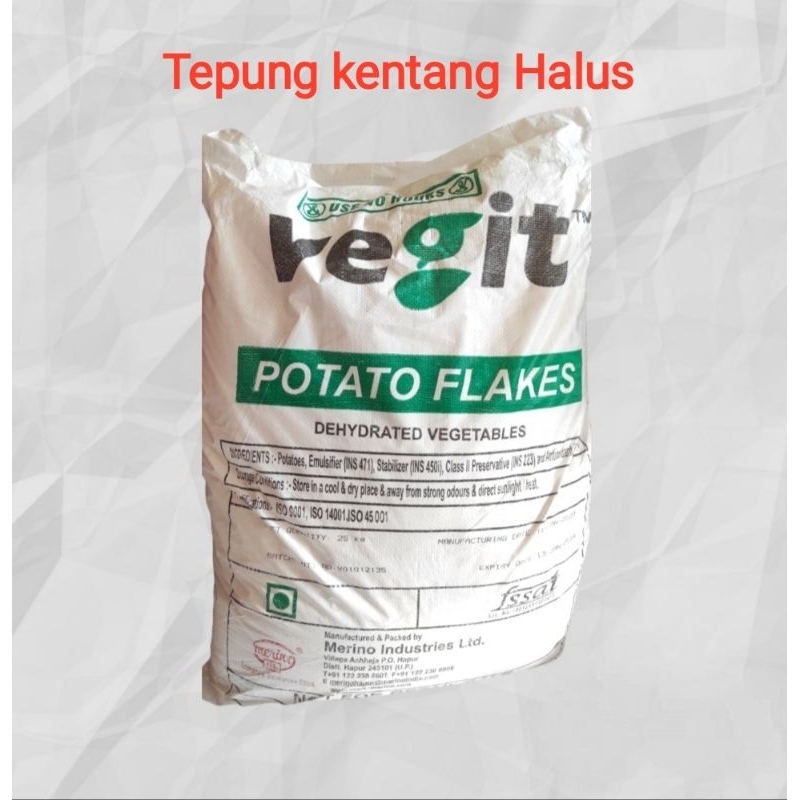 

Tepung kentang potato flake 25 kg khusus Instant