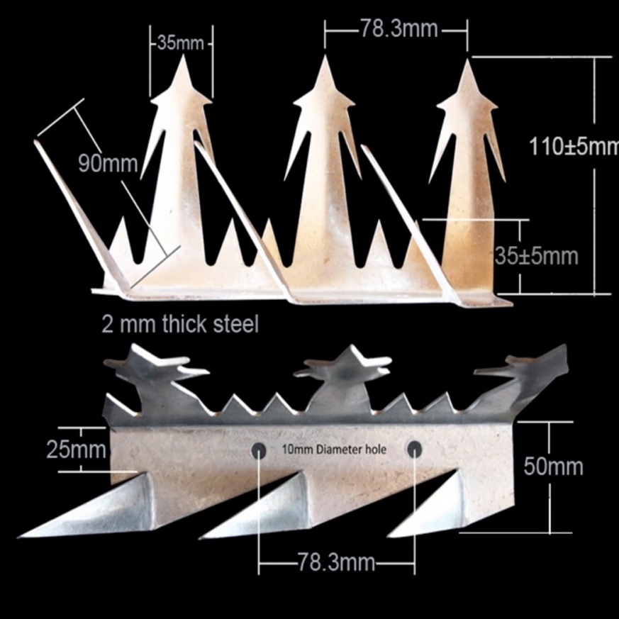 Wall spike 2 mm panjang 125 cm Limited Edition Type A1