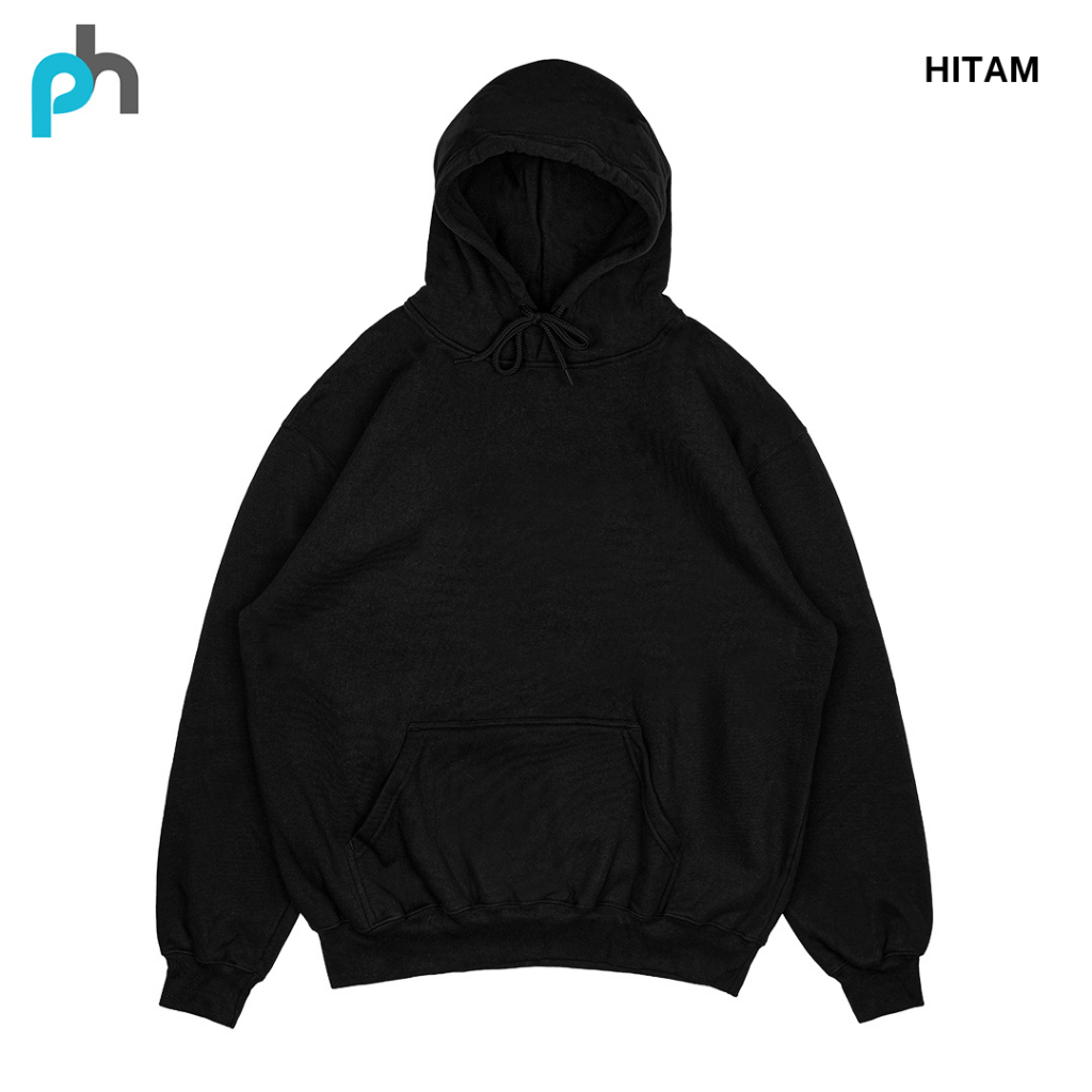 PABRIKHOODIE - HOODIE JUMPER HITAM POLOS PRIA & WANITA M-XXXL