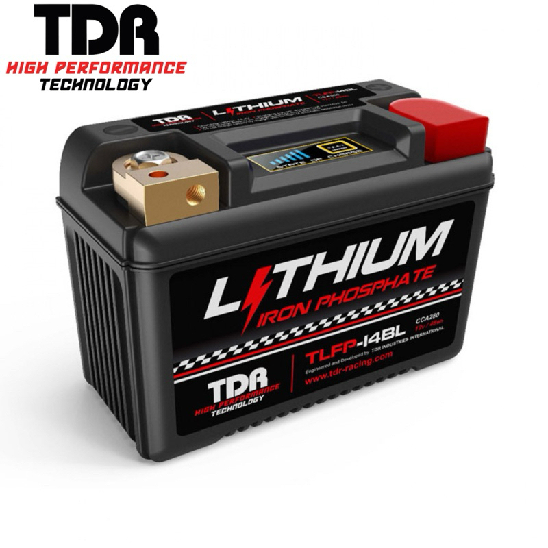 Aki Motor TDR Lithium Iron TLFP-14BL Aki Motor Ducati Aprilia Royal Enfield Lithium Iron TLFP-14BL