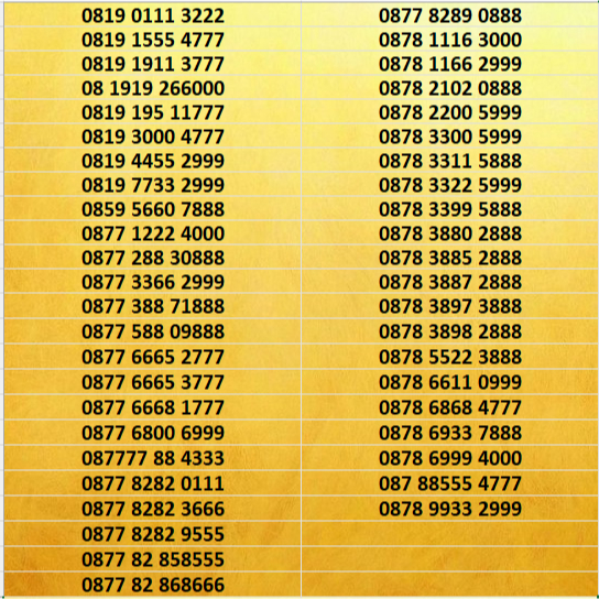 Nomor Cantik XL Bebas Triple A - 666 - 777 - 888 - 999 - 000 Part 8