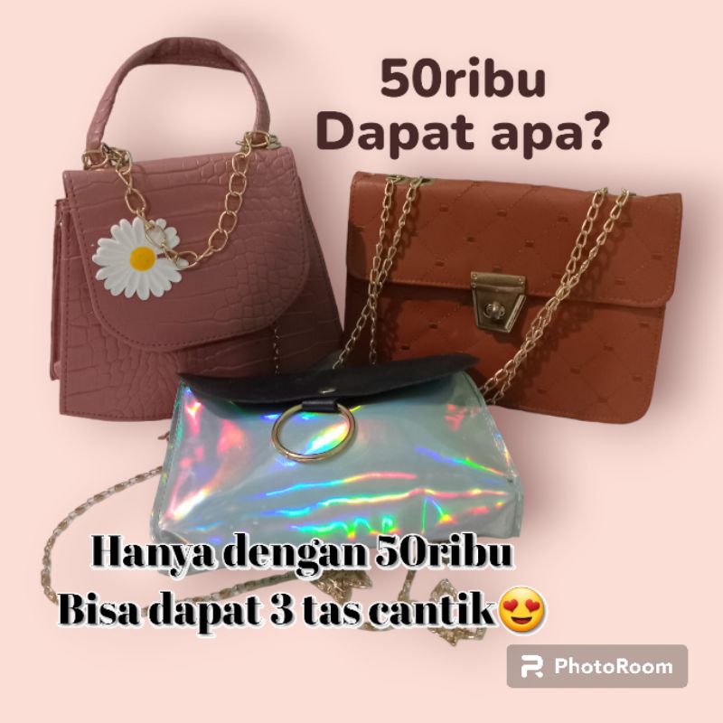 (TERBATAS) PAKET SPESIAL TAS 50RIBU DAPAT 3