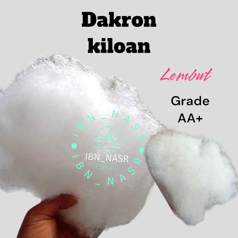 Dakron KILOAN 1 KG Bersih isian bantal Dan boneka Dakron kapas zinus