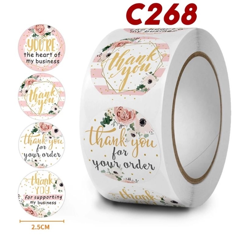 

STIKER LABEL TERIMAKASIH 500PCS