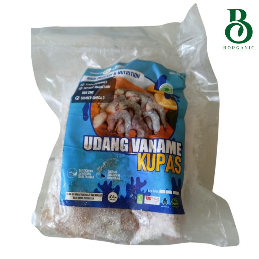 

Pure Organic - Udang Vaname Kupas 500gr - Udang Frozen Segar Balikpapan