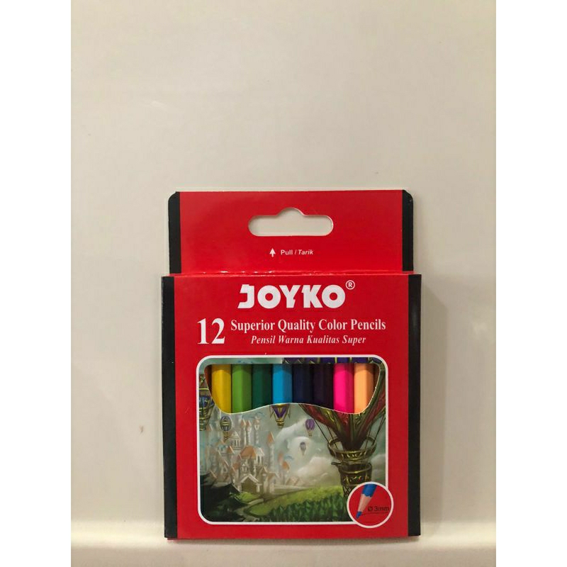 

Pensil Warna Color Pencil Joyko CP-102 Pendek 12 Warna