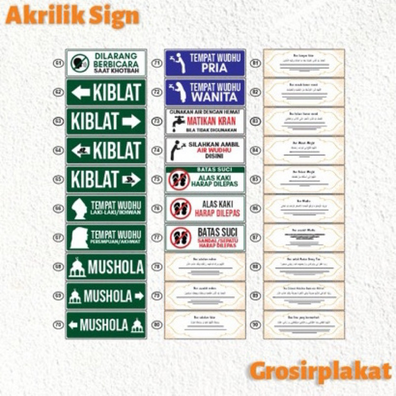 

Sign Akrilk Papan Sign Custom