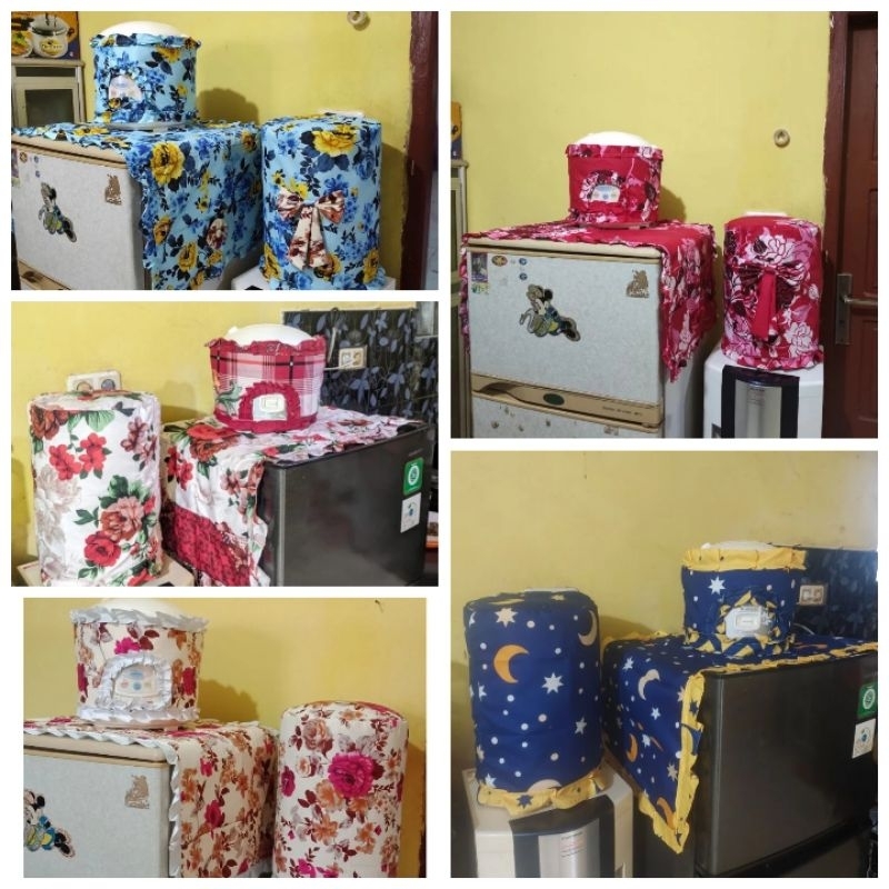 Sarung Galon Magic Com Taplak Kulkas GKM Set 3 in 1