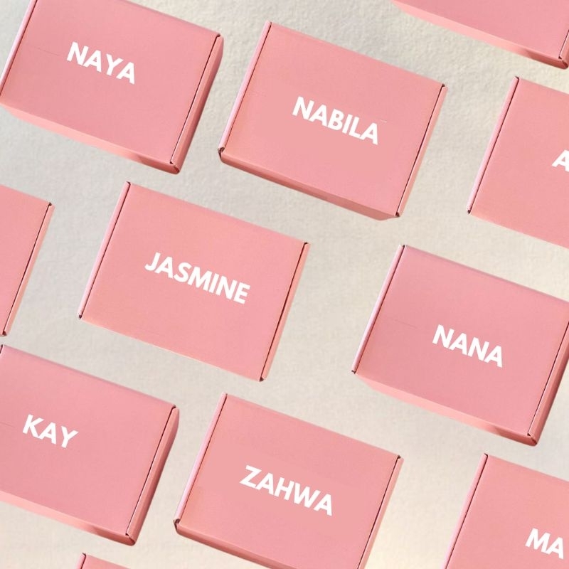 

[READY] CUSTOM NAMA BOX PINK | BOX PINK SOFT BOX
