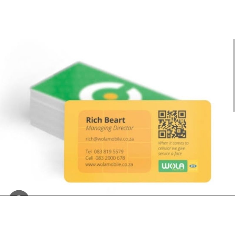 Kartu nama id card bahan ATM tebal bisa Custom 2 sisi