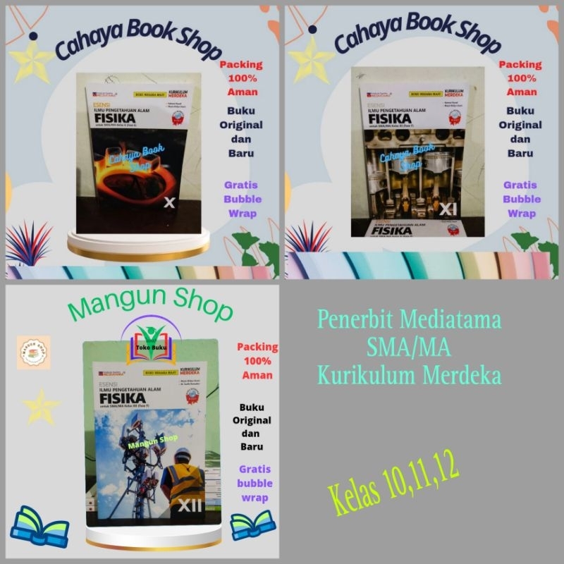 Buku Esensi IPA FISIKA Kelas 10,11,12 SMA Kurikulum Merdeka Mediatama