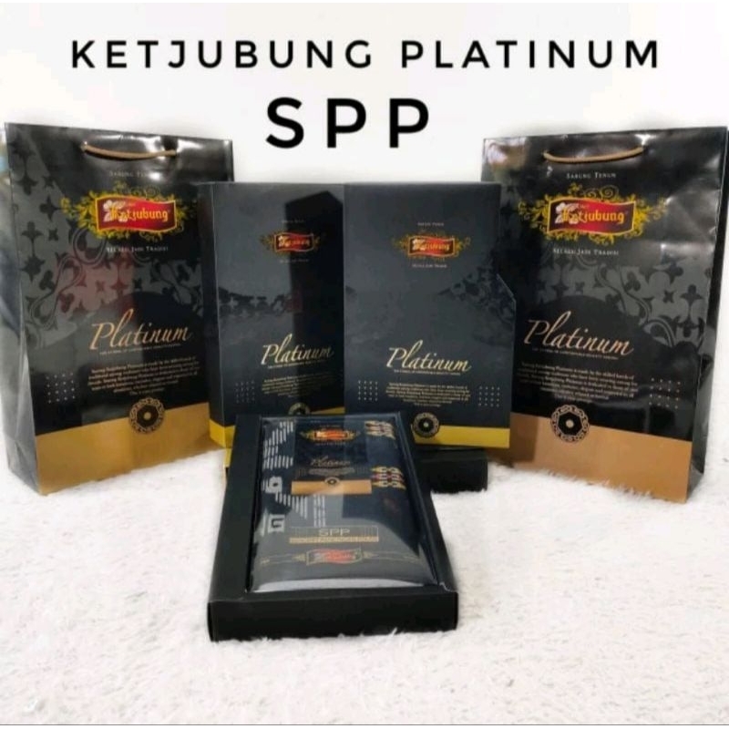 SARUNG KETJUBUNG PLATINUM GOLD SPP SONGKET HITAM