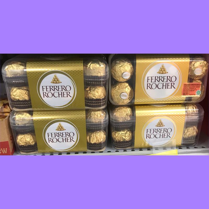 

COKLAT VALENTINE FERRERO ROCHER ITALIAN ISI 16 200GR FREE KATA CINTA