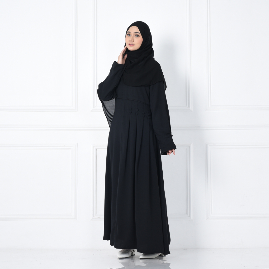 SHABIYAN Gamis Abaya Remaja Wollycrape Polos 388 | Ersa