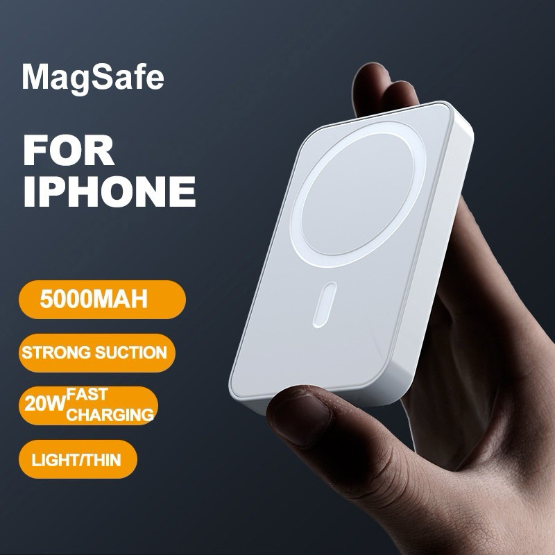 Original Magsafe Powerbank/Magsafe Battery Pack Wireless Powerbank Magnetic 5000mAh