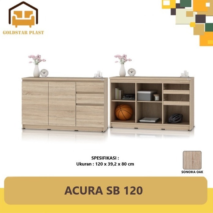 Lemari Bufet Minimalis/Lemari Cabinet Credenza/Acura SB 120